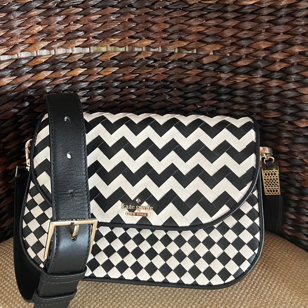 Kate Spade New York Ridley Street Woven Blanca Skype Bag